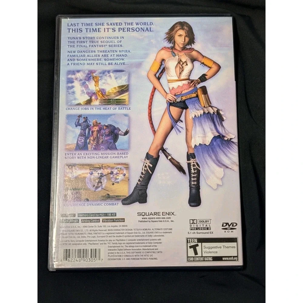 Final Fantasy X-2 PS2 Game Complete CIB Original Case Manual Tested PlayStation